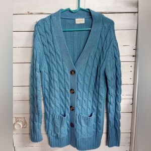 Bella Ella Women's Size XL Grandpacore Long Sleeve Chunky Cable Knit Sweater